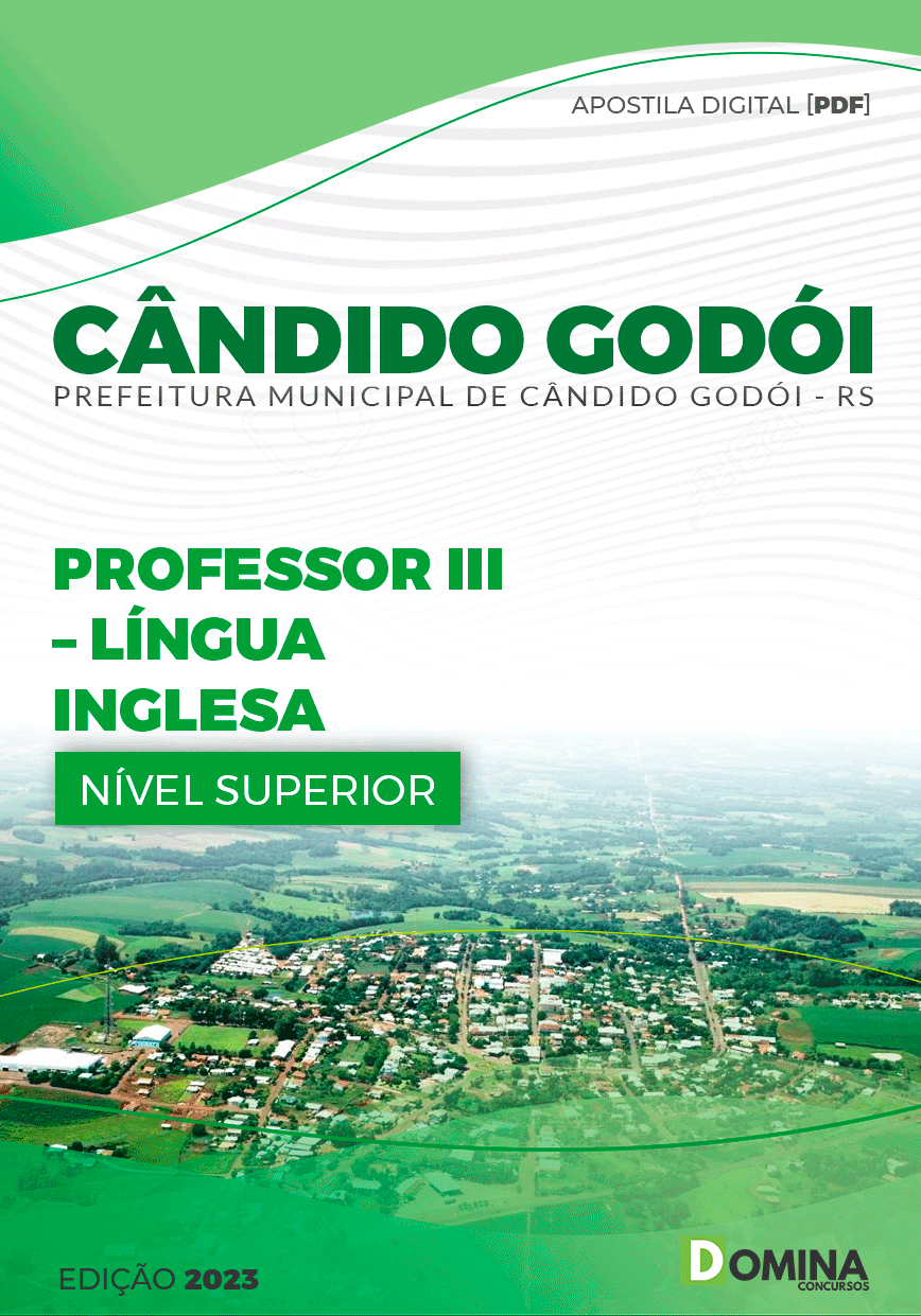 Apostila Pref Cândido Godói RS 2023 Professor III Língua Inglesa