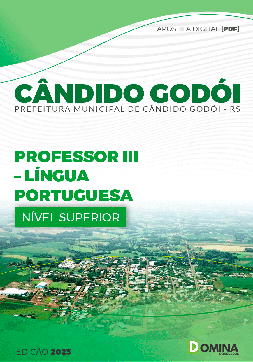 Apostila Pref Cândido Godói RS 2023 Professor III Língua Portuguesa
