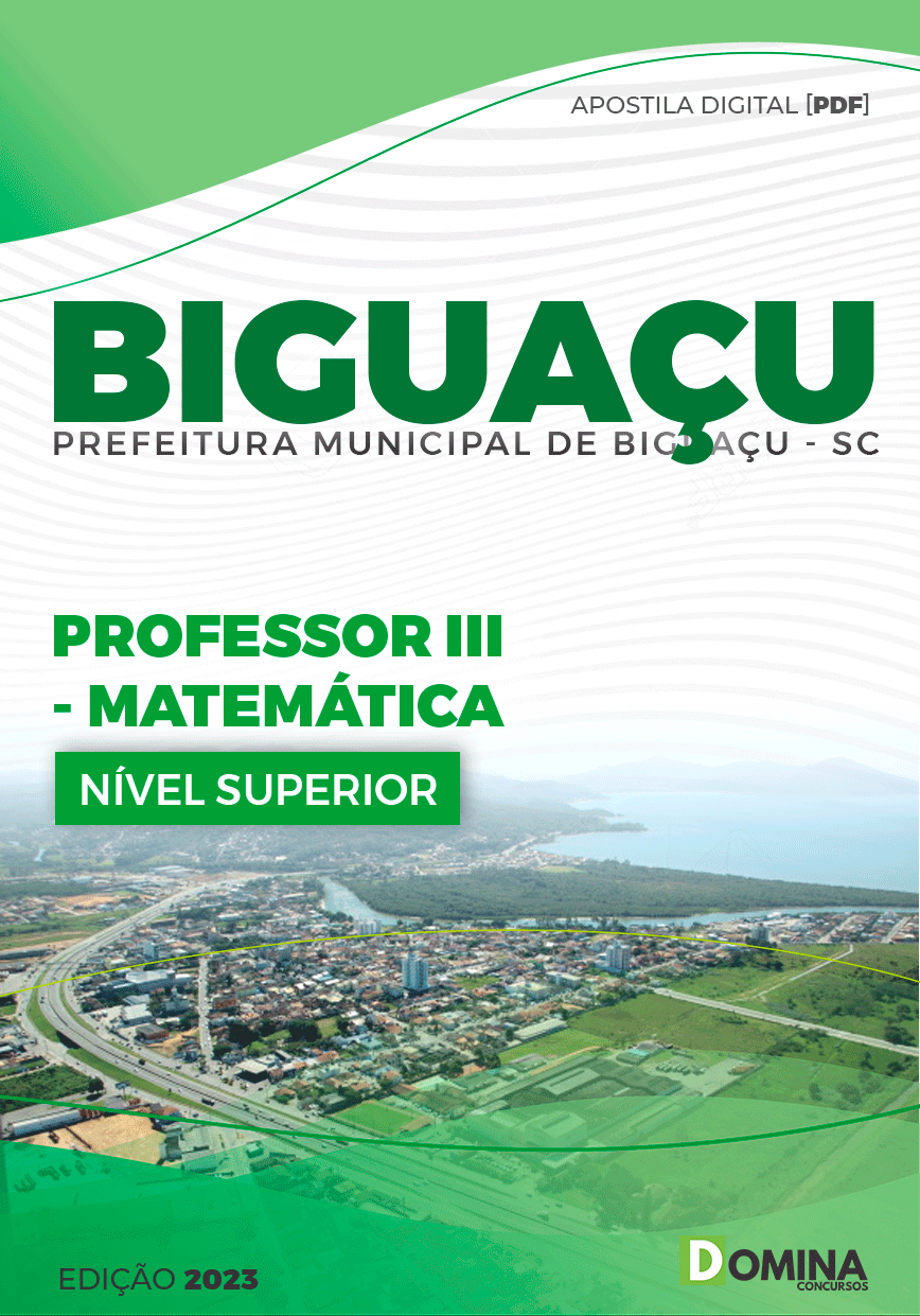 Apostila Pref Biguaçu SC 2023 Professor II Matemática