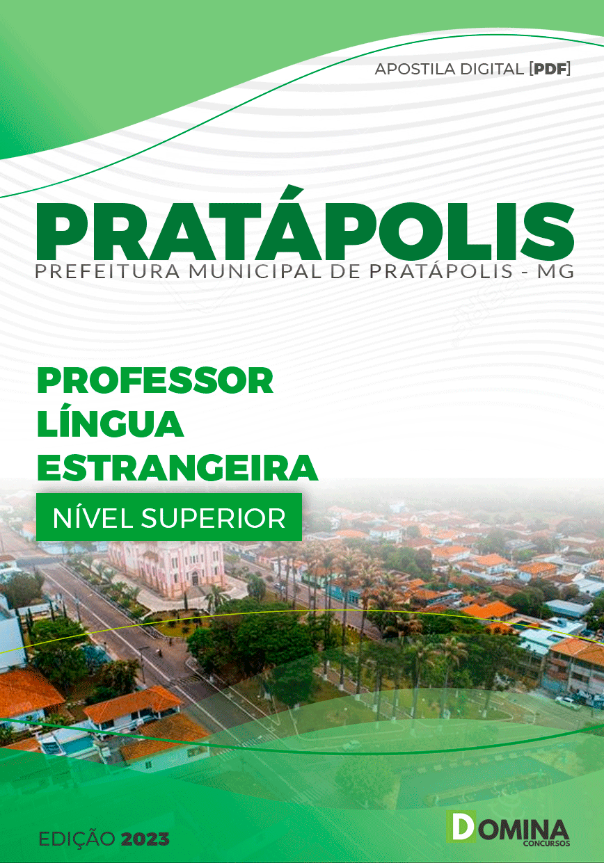 Apostila Pref Pratápolis MG 2023 Professor de Língua Estrangeira