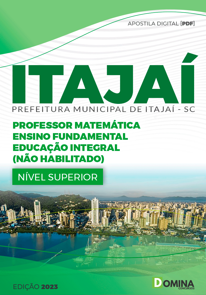 Apostila Pref Itajaí SC 2023 Professor Matemática EJA