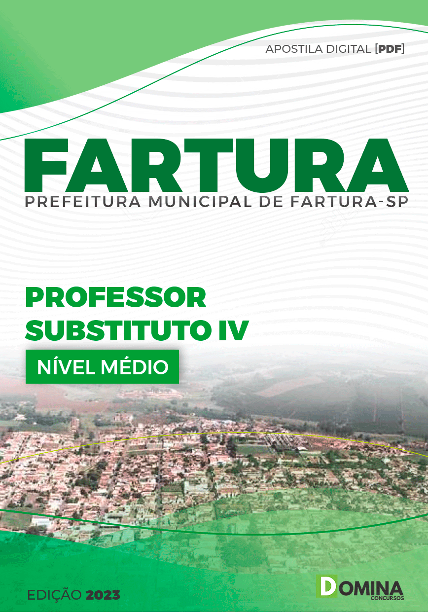 Apostila Pref Fartura SP 2023 Professor Substituto IV