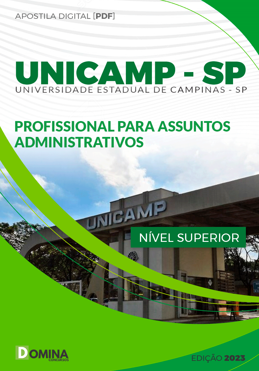 Apostila UNICAMP SP 2023 Profissional Assuntos Administrativos