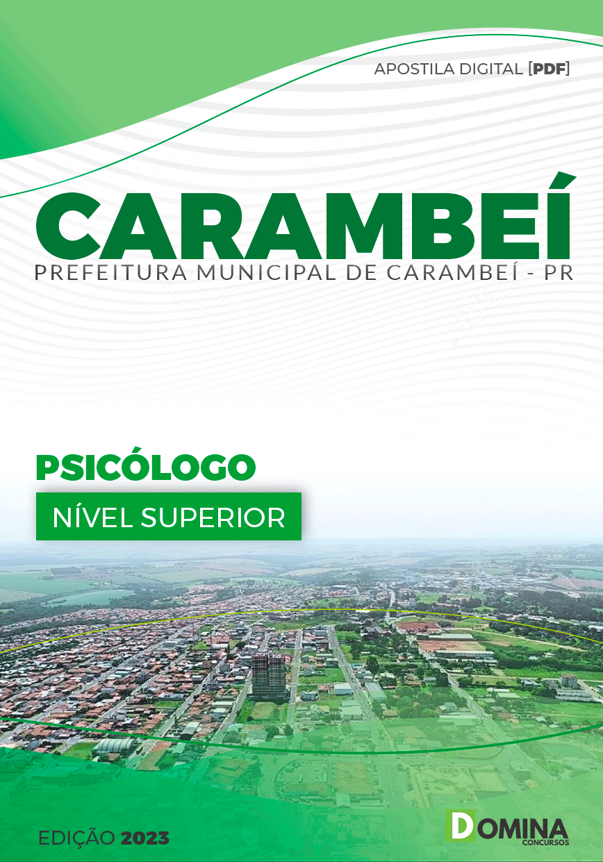 Apostila Pref Carambeí PR 2023 Psicólogo