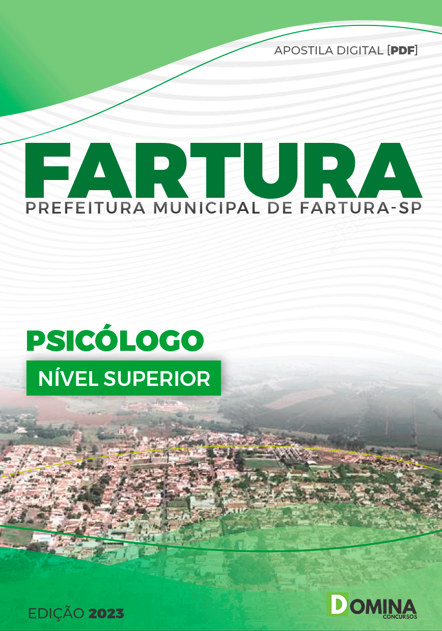 Apostila Concurso Pref Fartura SP 2023 Psicólogo