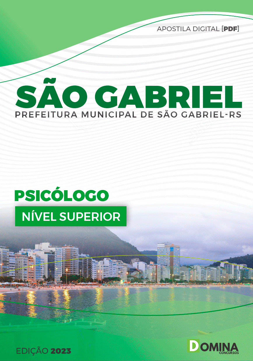 Apostila Pref São Gabriel RS 2023 Psicólogo