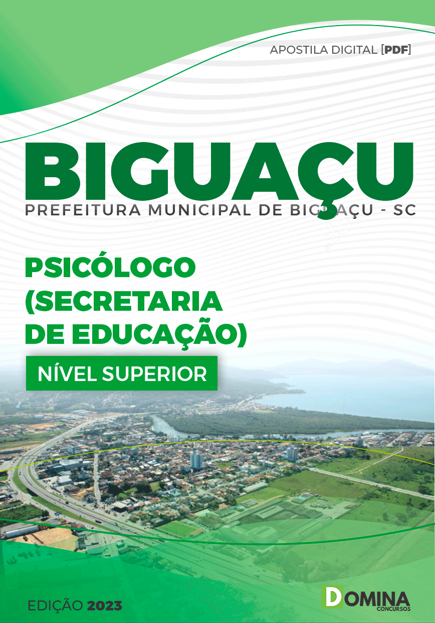 Apostila Pref Biguaçu SC 2023 Psicólogo Secretaria Educação