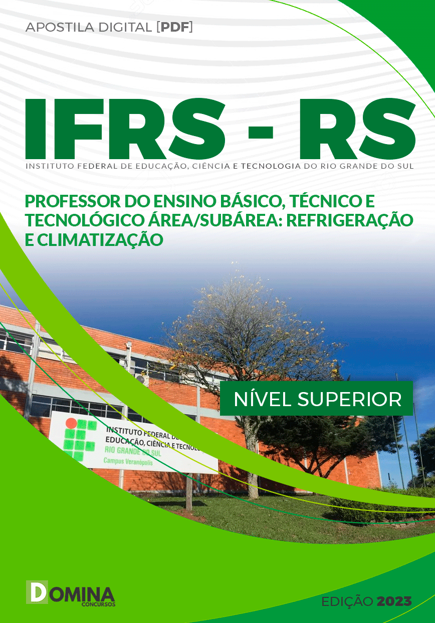 Apostila Concurso IFRS RS 2023 Professor Refrigeração Climatização