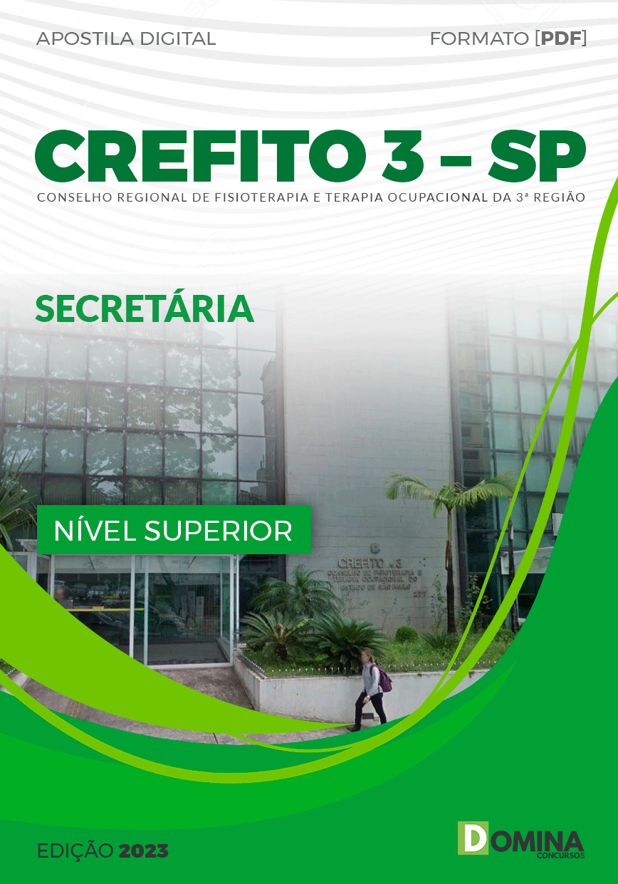Apostila Concurso CREFITO 3 SP 2023 Secretária