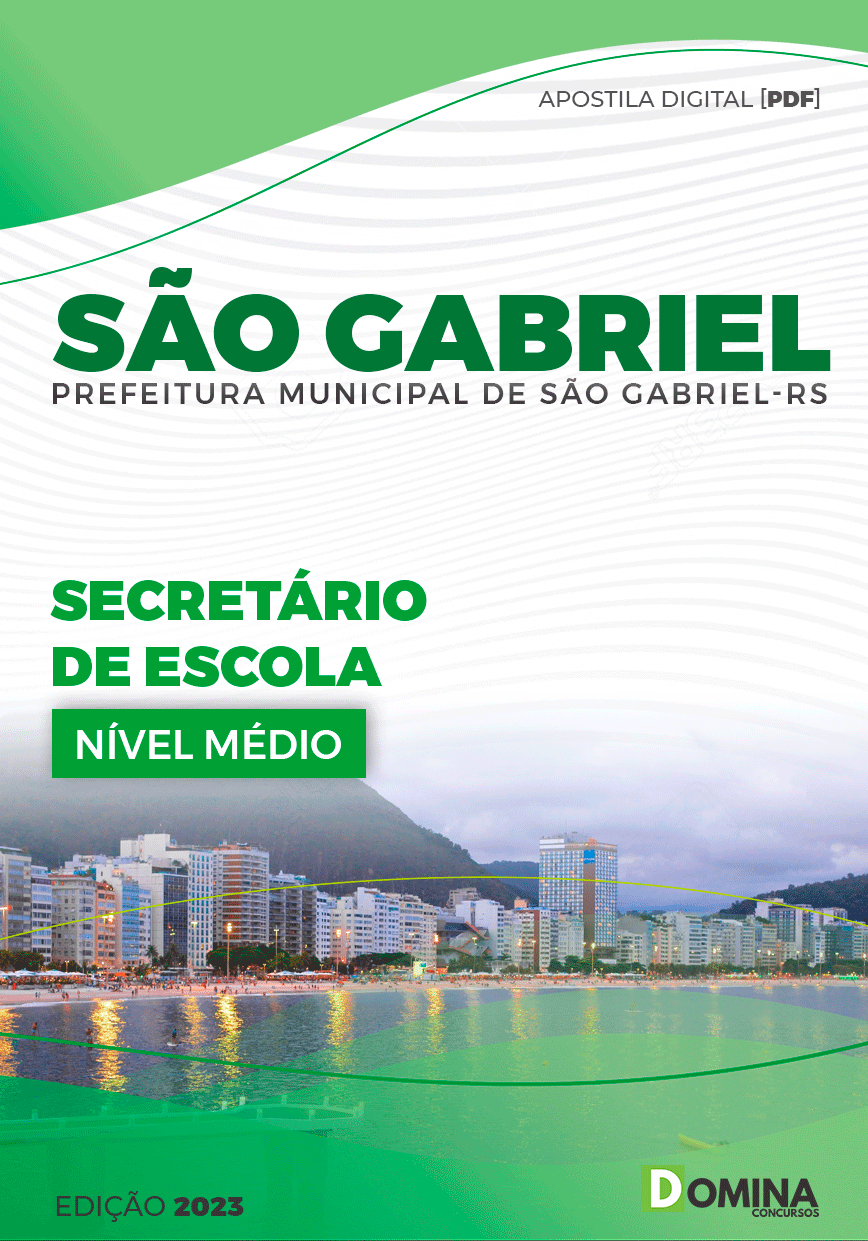 Apostila Pref São Gabriel RS 2023 Secretário de Escola