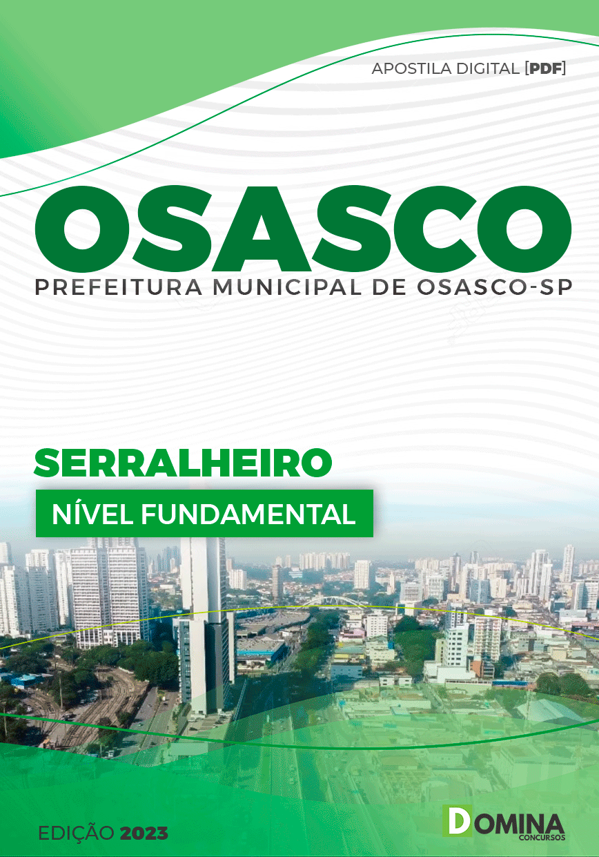 Apostila Concurso Pref Osasco SP 2023 Serralheiro