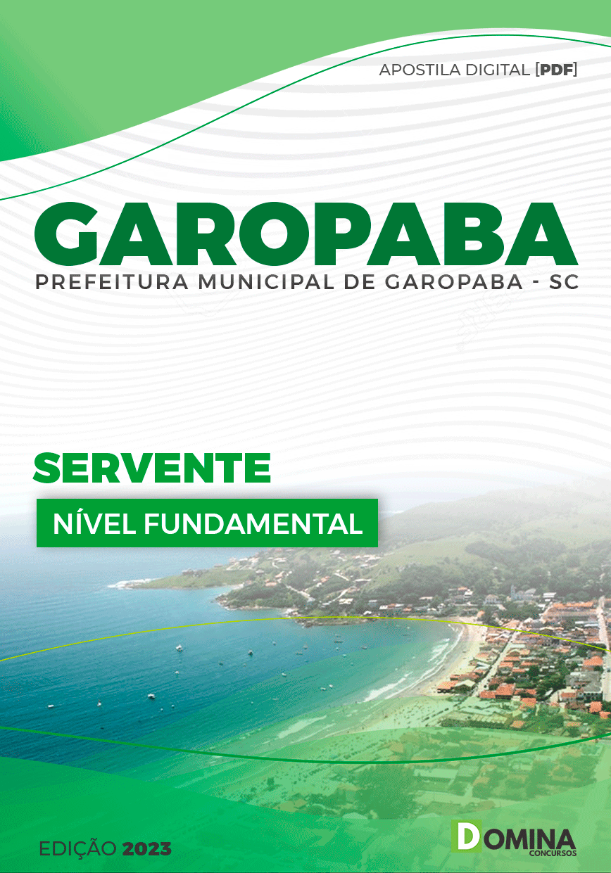 Apostila Concurso Pref Garopaba SC 2023 Servente