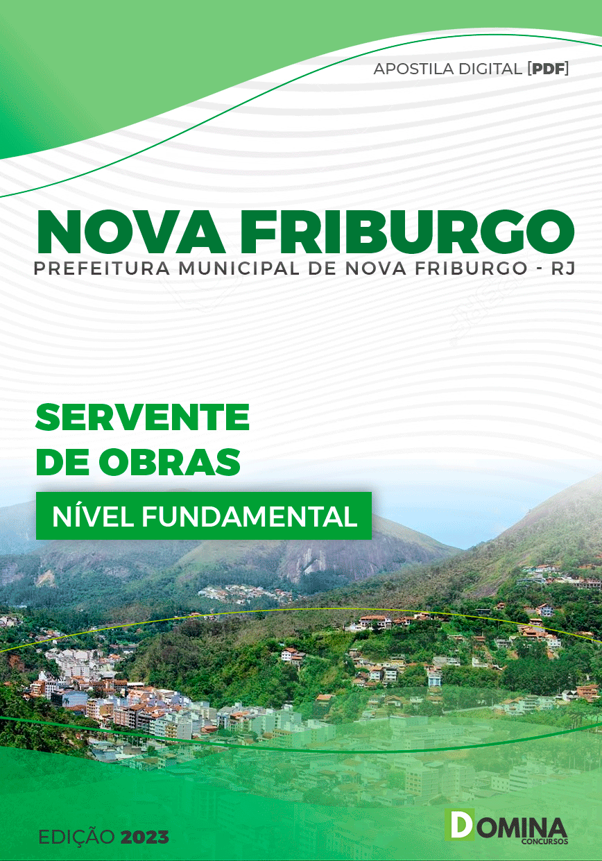 Apostila Concurso Pref Nova Friburgo RJ 2023 Servente Obras