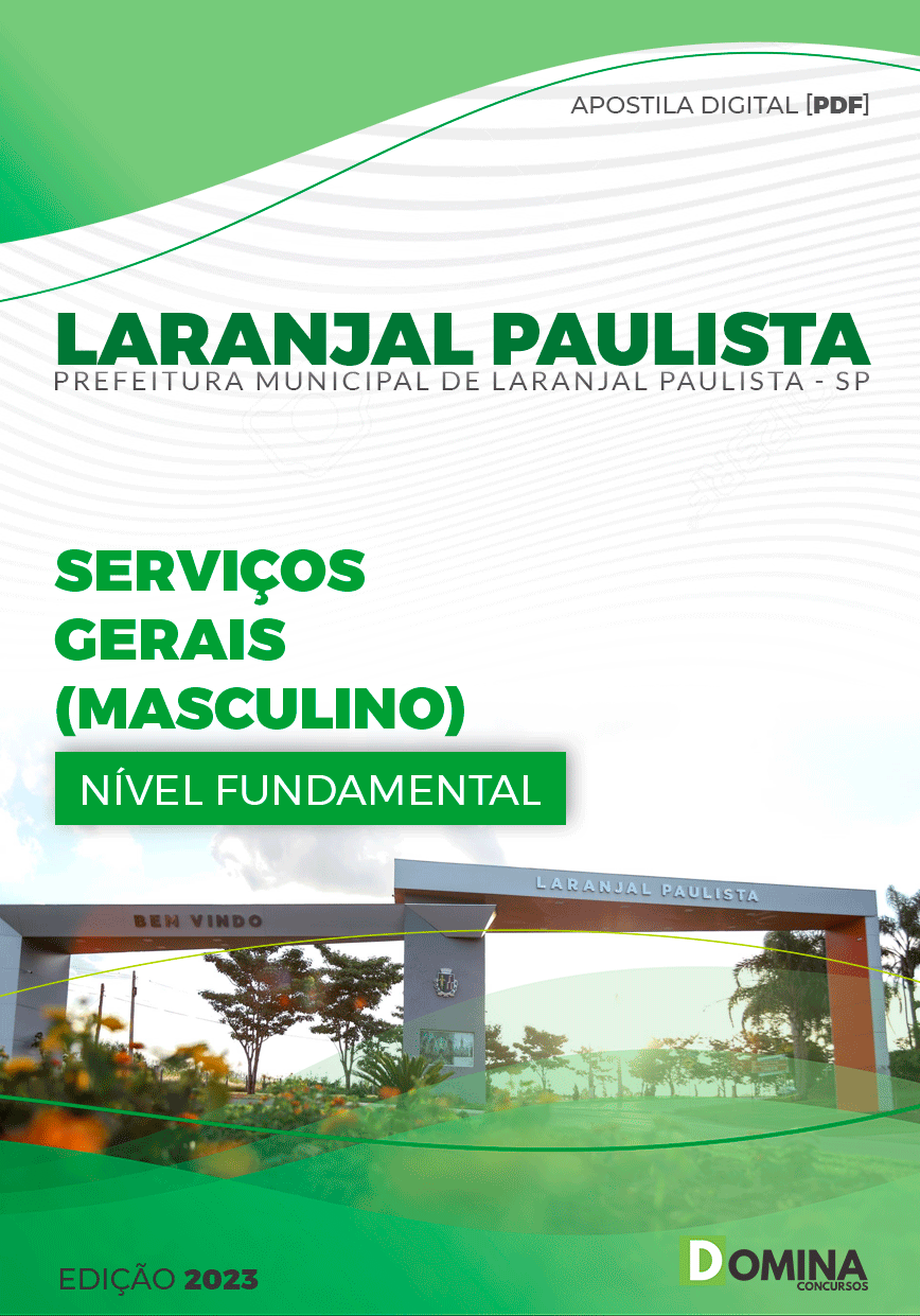 Apostila Pref Laranjal Paulista SP 2023 Serviços Gerais