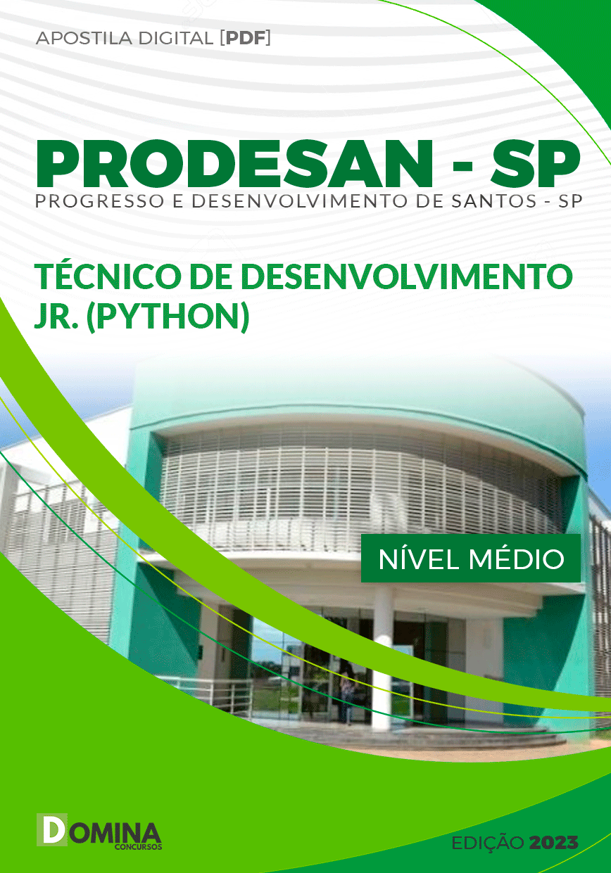 Apostila PRODESAN SP 2023 Técnico de Desenvolvimento Jr