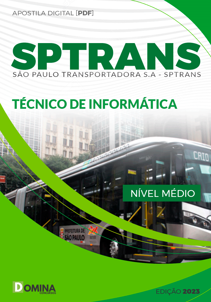 Apostila Concurso SPTrans SP 2024 Técnico Informática