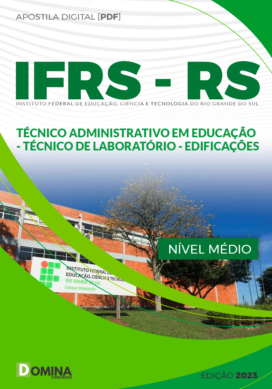 Apostila IFRS RS 2023 Técnico Laboratório Edificações