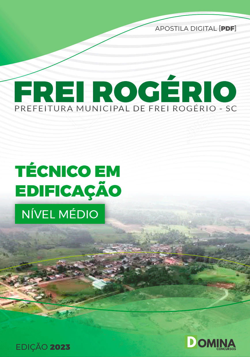 Apostila Pref Frei Rogério SC 2023 Técnico em Edificações