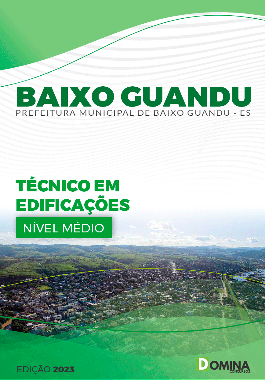 Apostila Concurso Pref Baixo Guandu ES 2023 Técnico Edificações