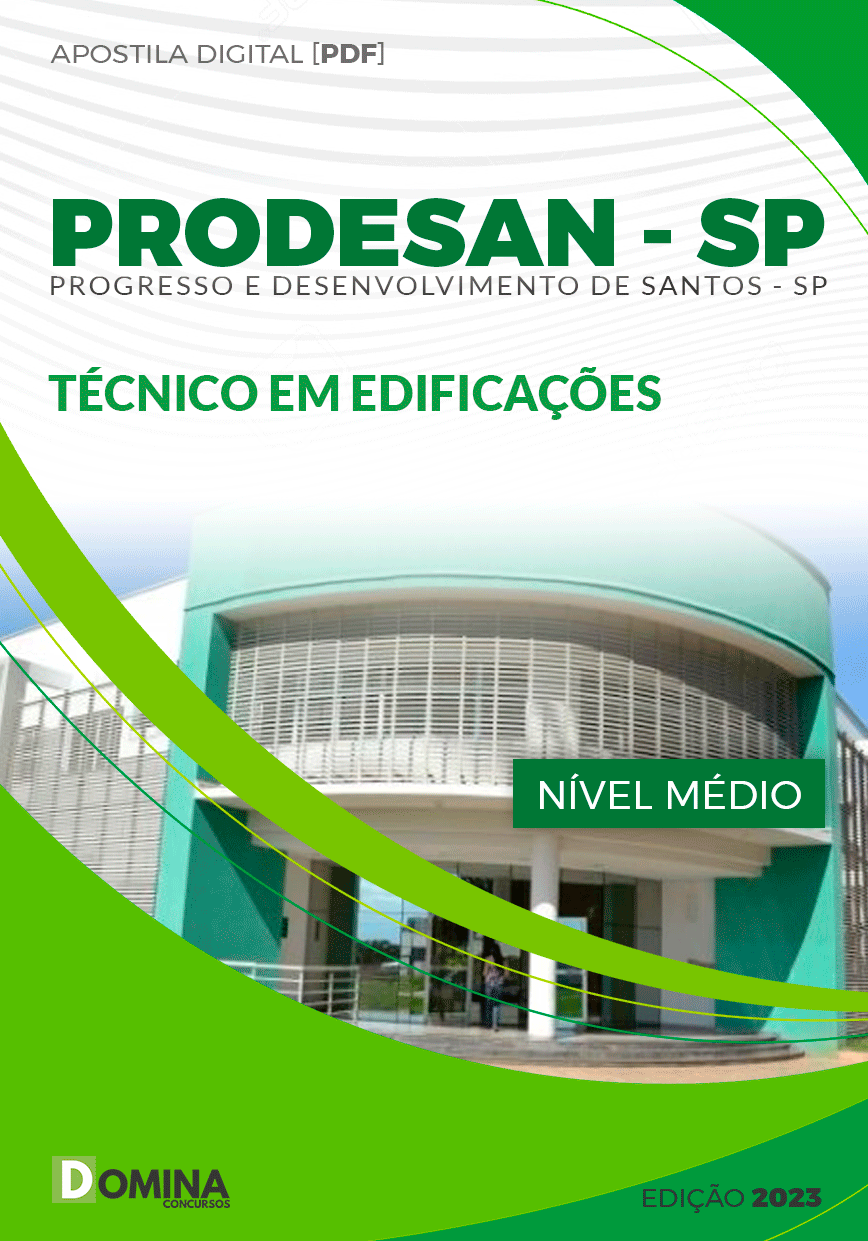 Apostila PRODESAN SP 2023 Técnico em Edificações
