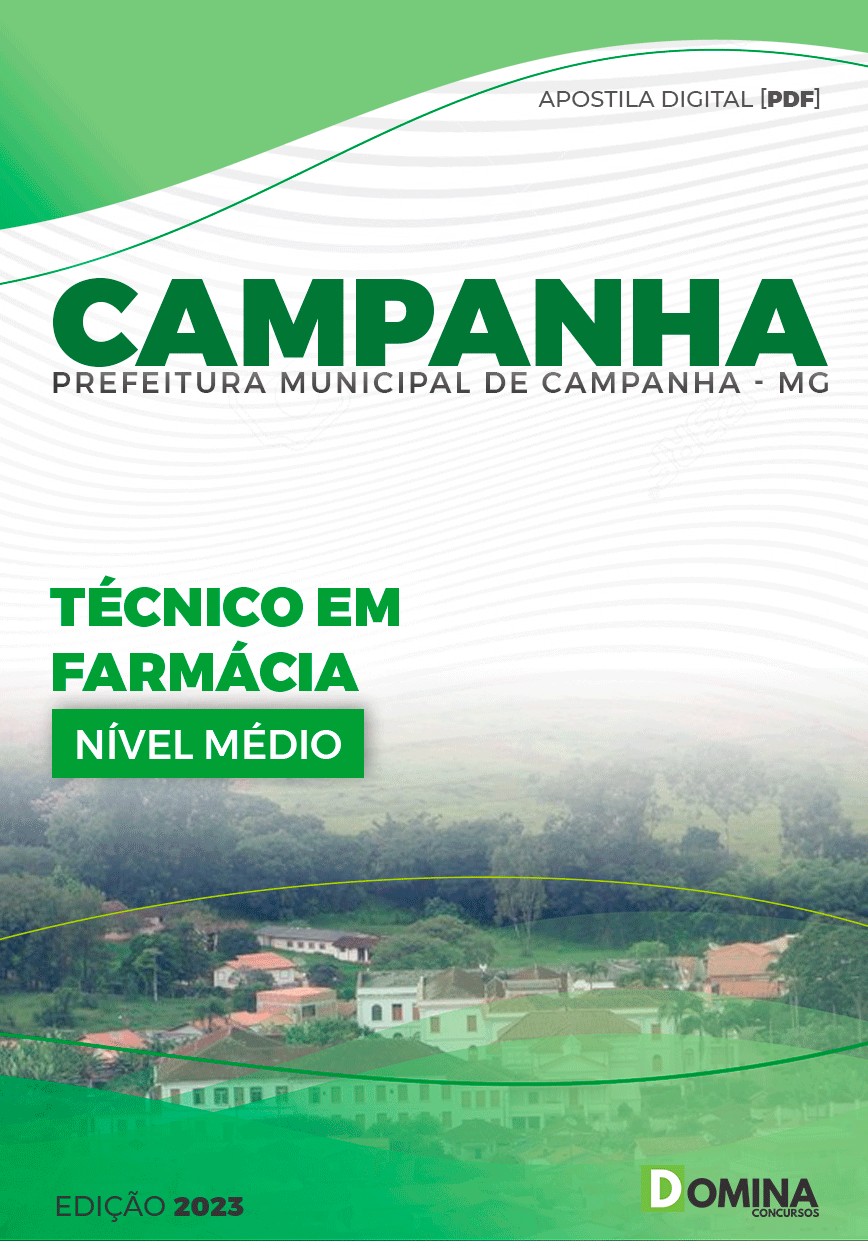 Apostila Concurso Pref Campanha MG 2024 Técnico Farmácia