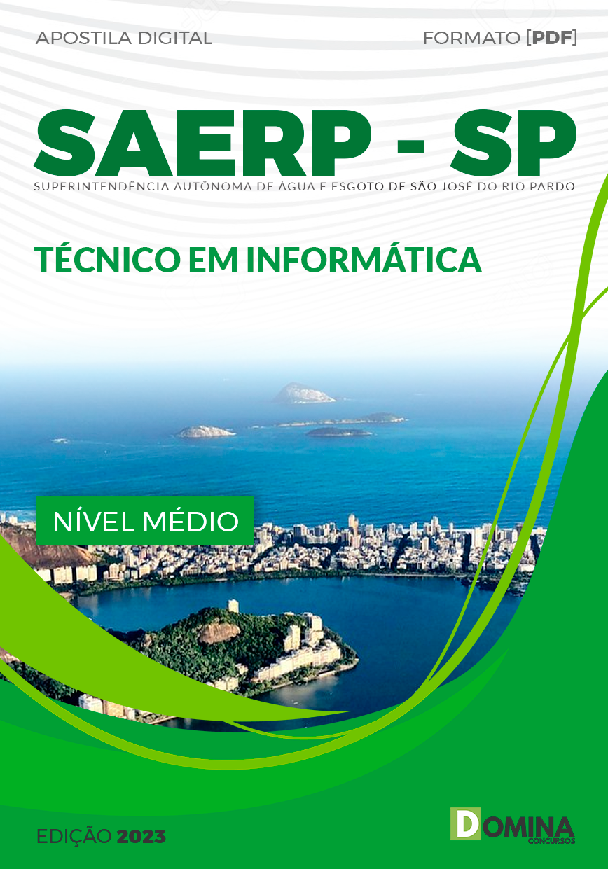 Apostila Concurso SAERP SP 2023 Técnico Informática