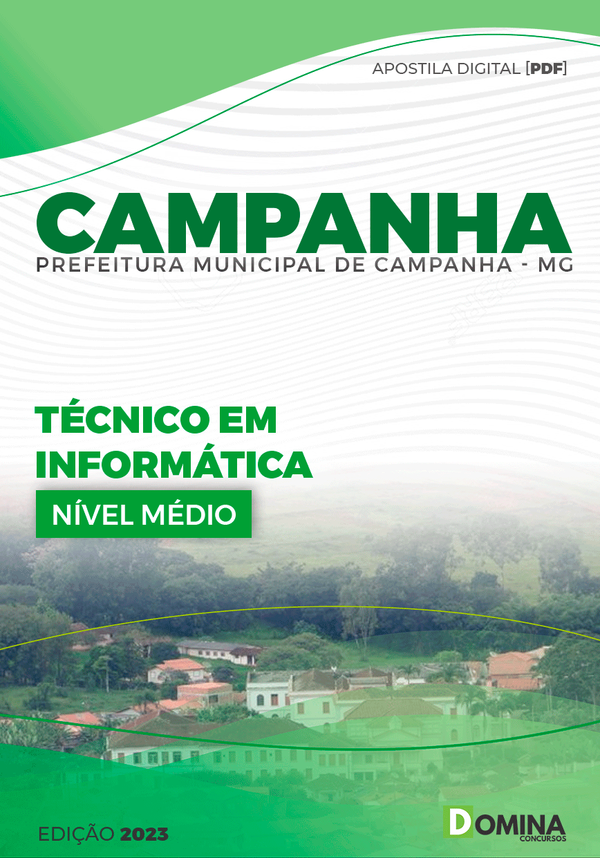 Apostila Concurso Pref Campanha MG 2024 Técnico Informática