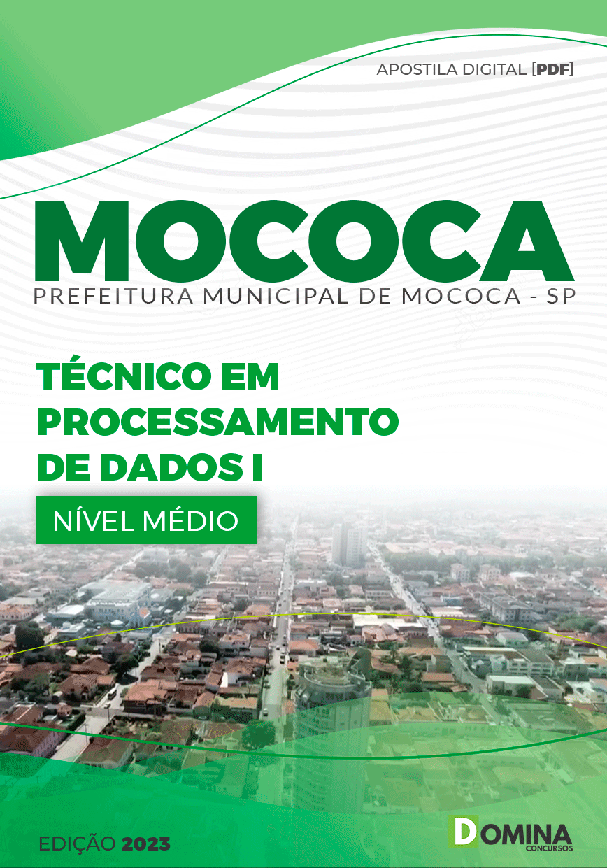 Apostila Pref Mococa SP 2023 Técnico Processamento de Dados