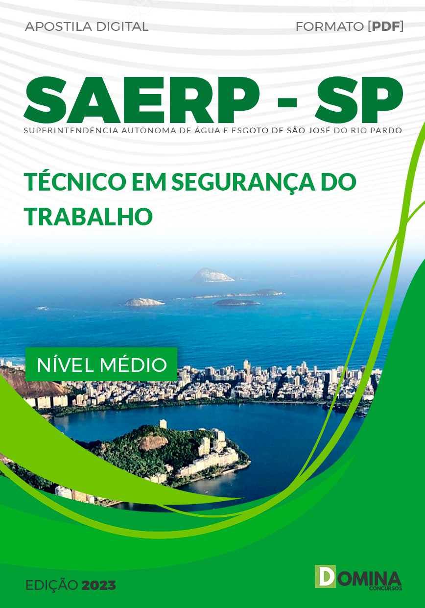Apostila Concurso SAERP SP 2023 Técnico Segurança Trabalho