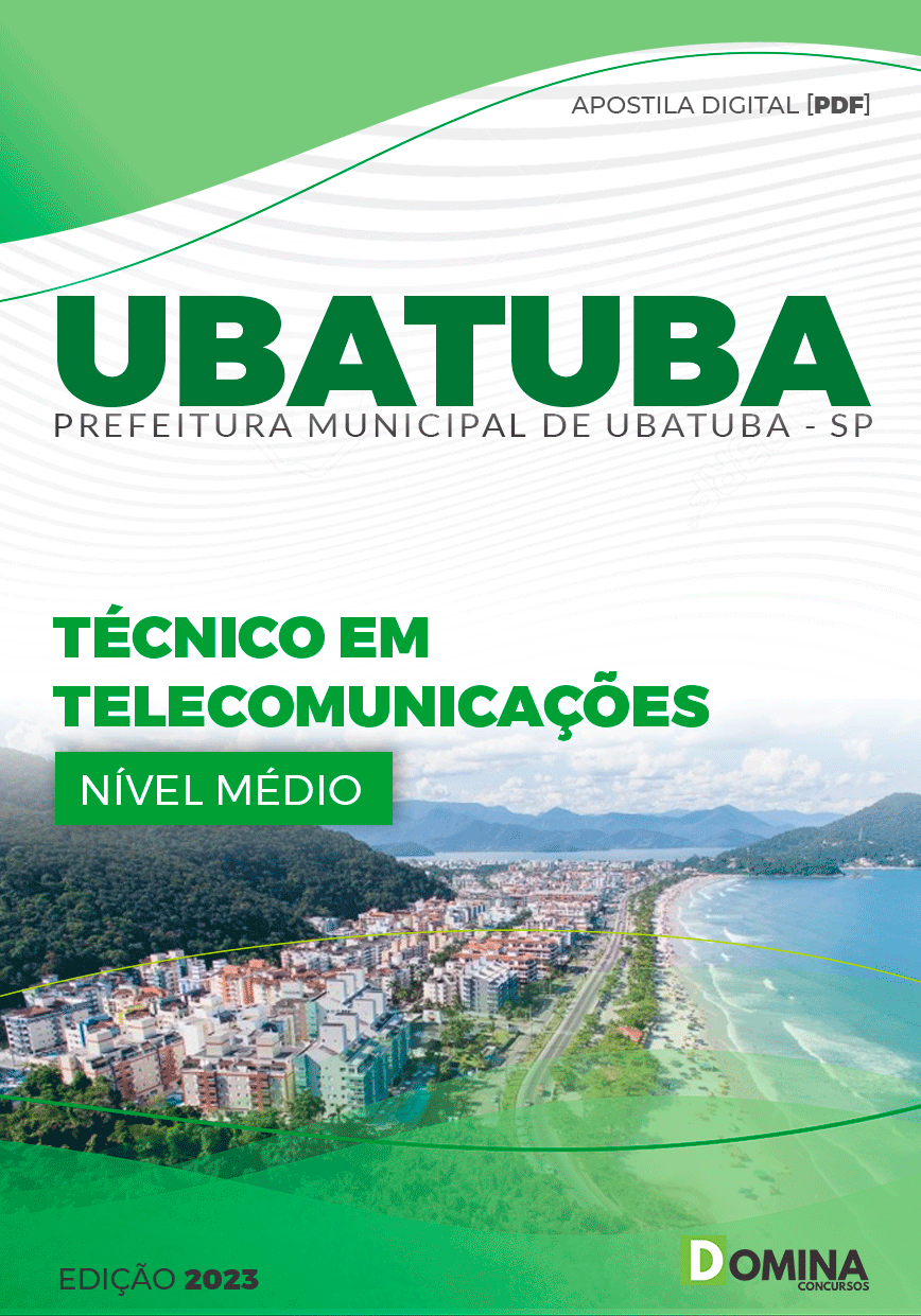 Apostila Concurso Pref Ubatuba SP 2023 Técnico Telecomunicações