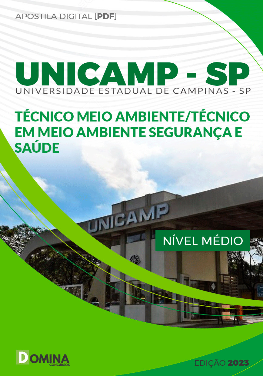 Apostila UNICAMP SP 2023 Técnico Meio Ambiente
