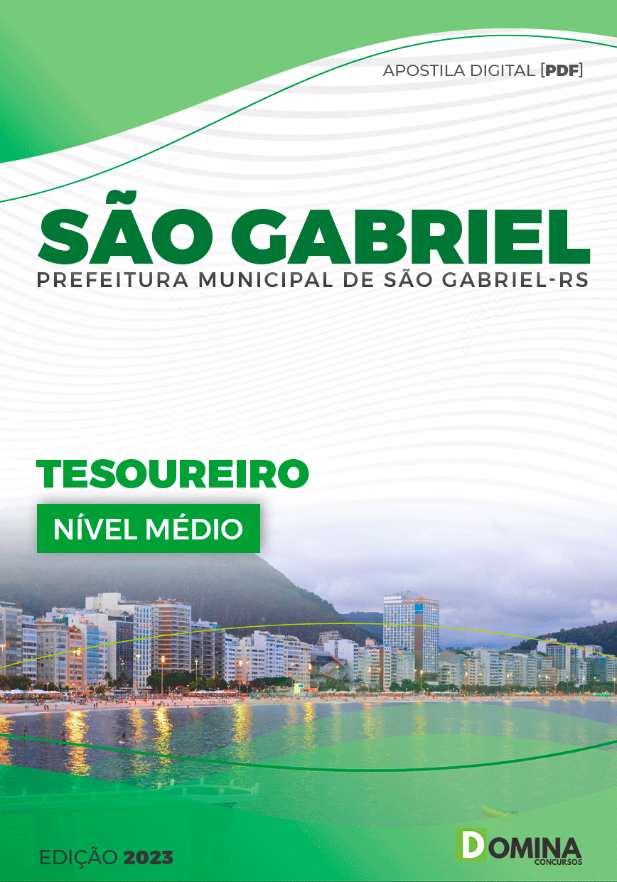 Apostila Pref São Gabriel RS 2023 Tesoureiro