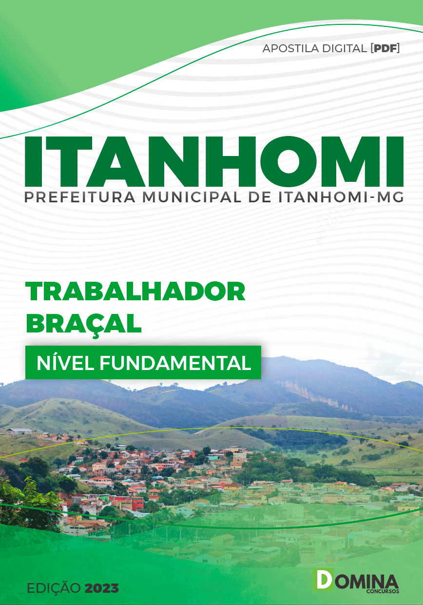 Apostila Concurso Pref Itanhomi MG 2023 Servente Obras