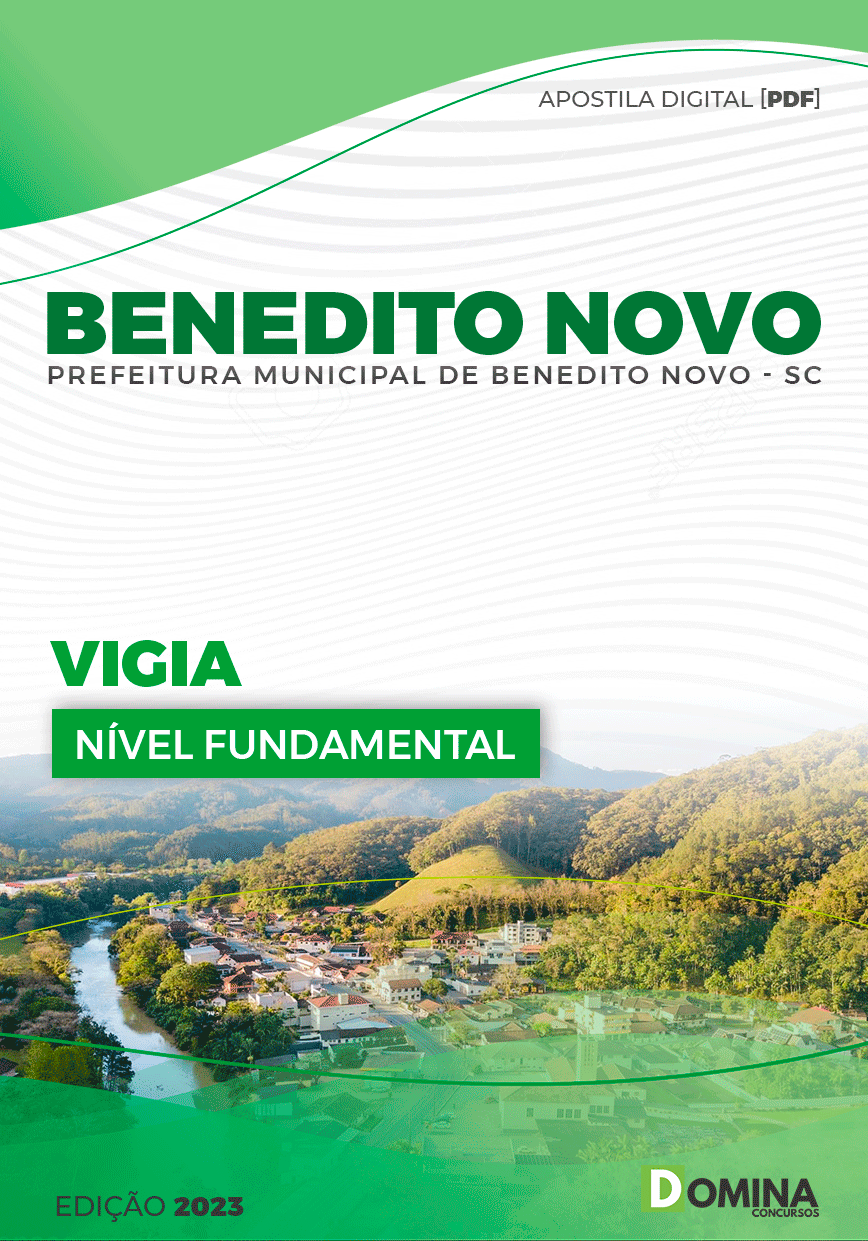 Apostila Concurso Pref Benedito Novo SC 2023 Vigia