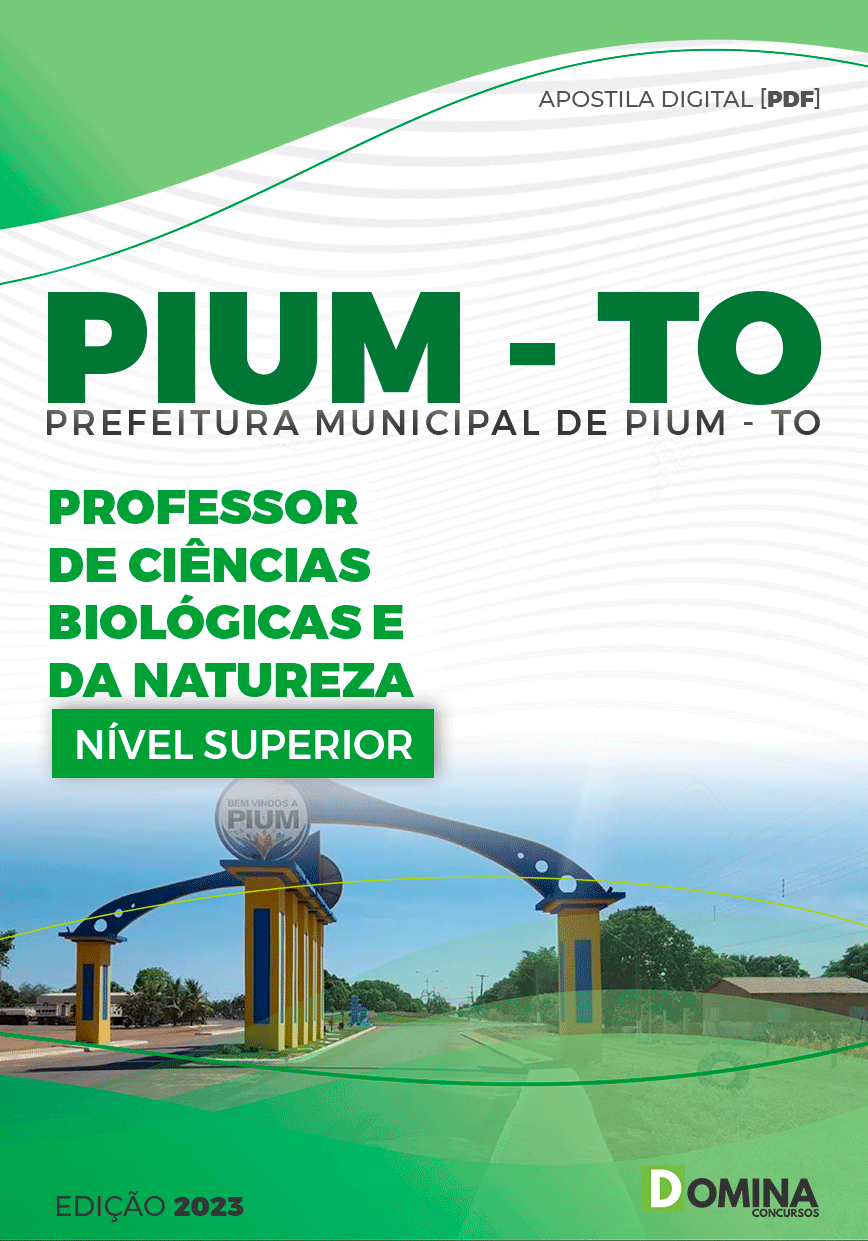 Apostila Concurso Pref Pium TO 2023 Professor Ciências Biologia