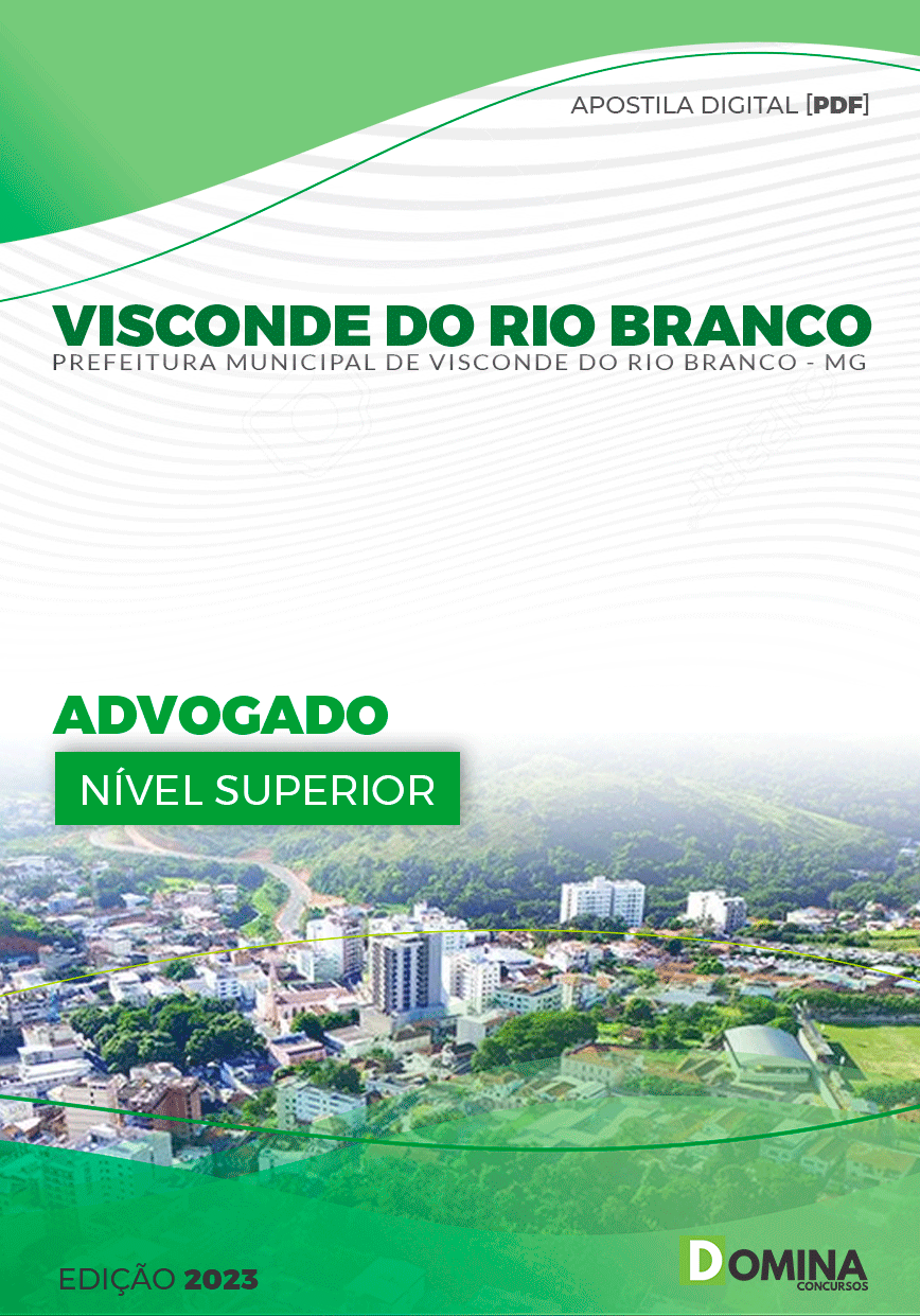 Apostila Pref Visconde do Rio Branco MG 2023 Advogado