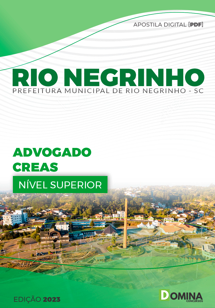 Apostila Pref Rio Negrinho SC 2023 Advogado CREAS
