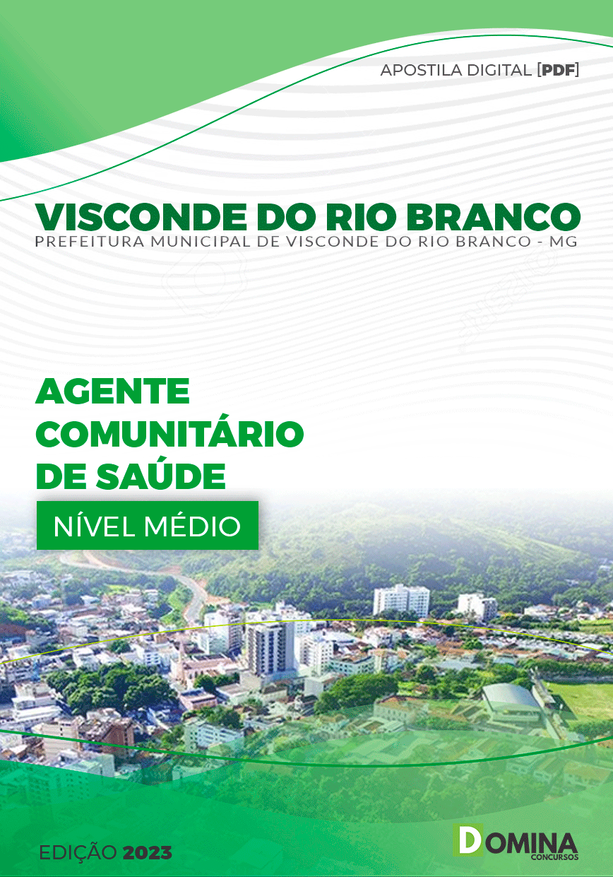 Apostila Pref Visconde do Rio Branco MG 2023 Agente Comunitário Saúde