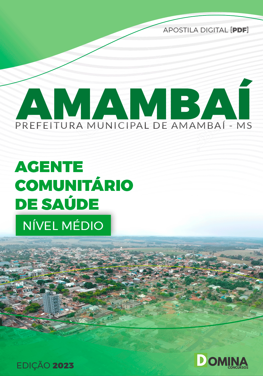 Apostila Pref Amambai MS 2023 Agente Comunitário Saúde