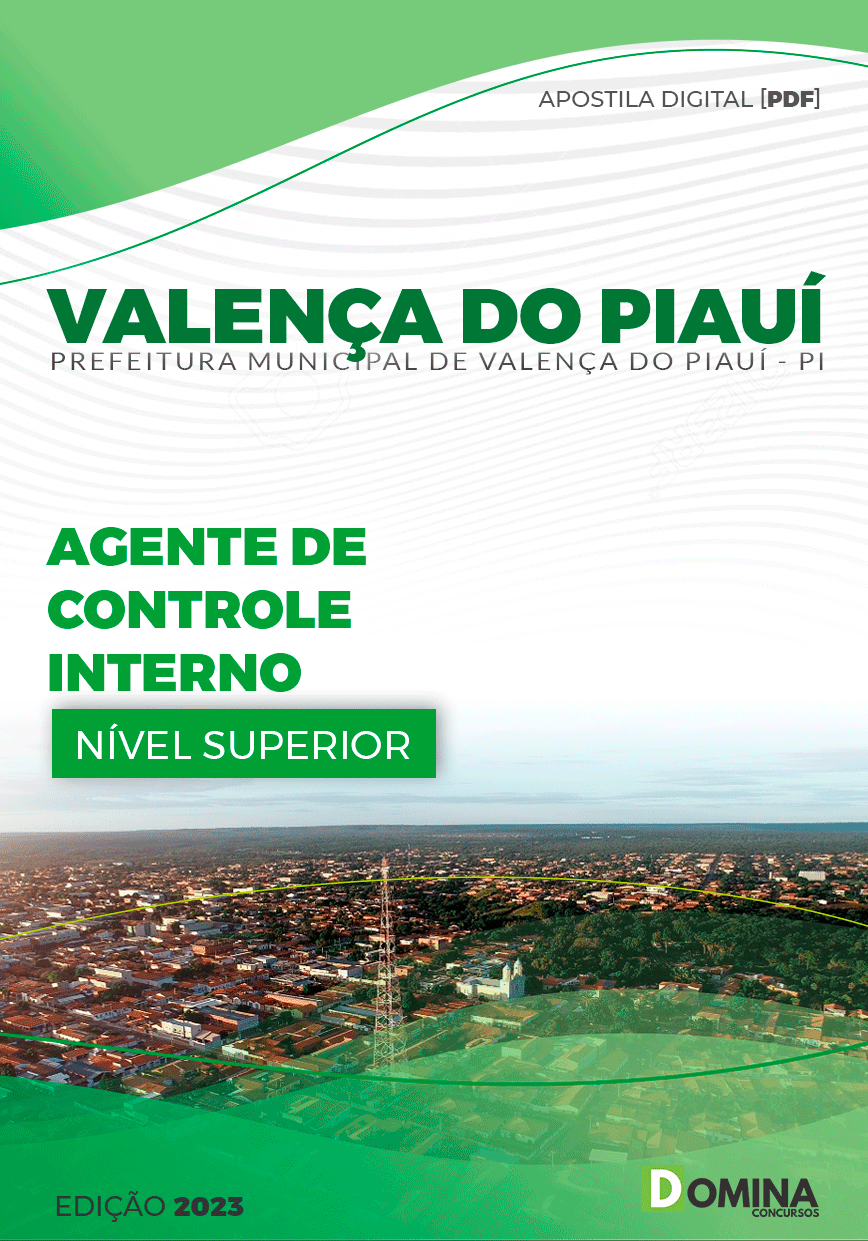 Apostila Concurso Pref Valença PI 2023 Agente Controle Interno