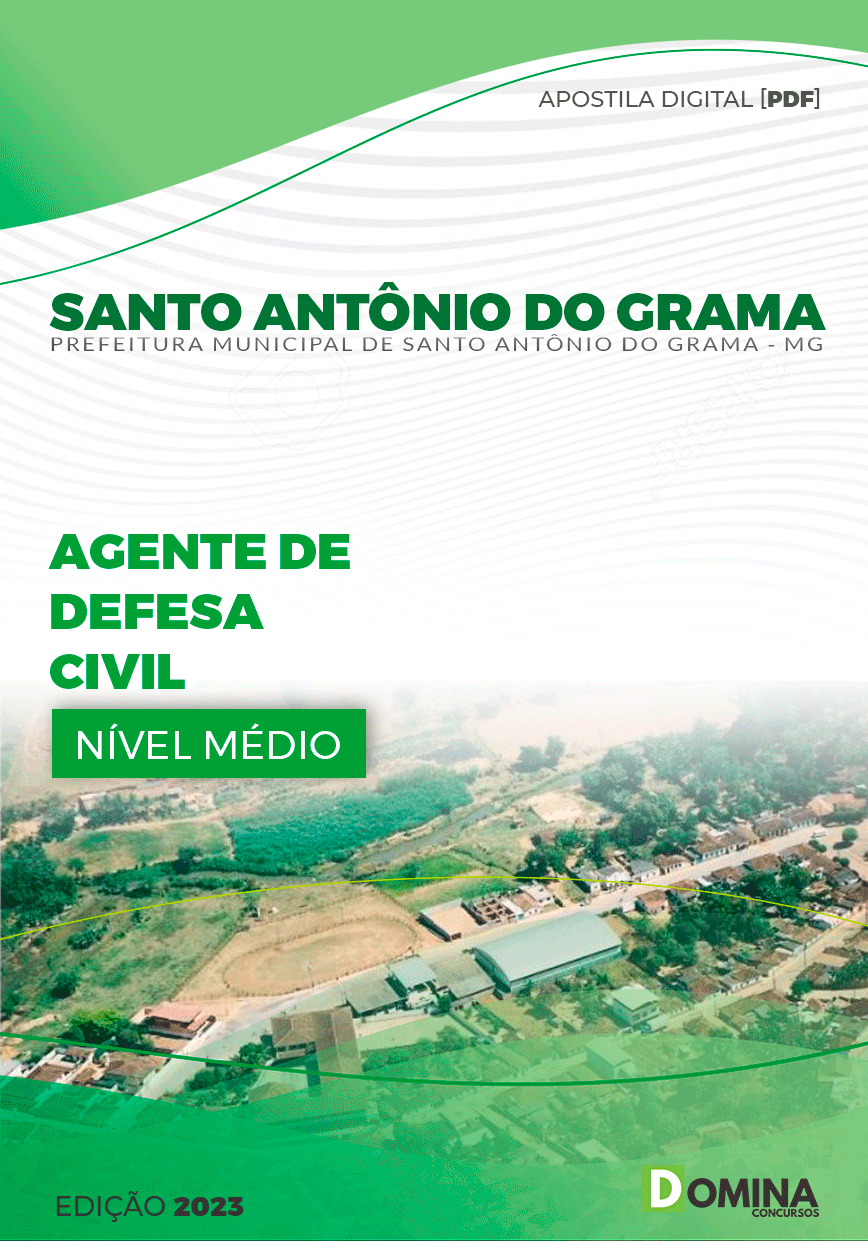 Pref Santo Antônio do Grama MG 2023 Agente Defesa Civil