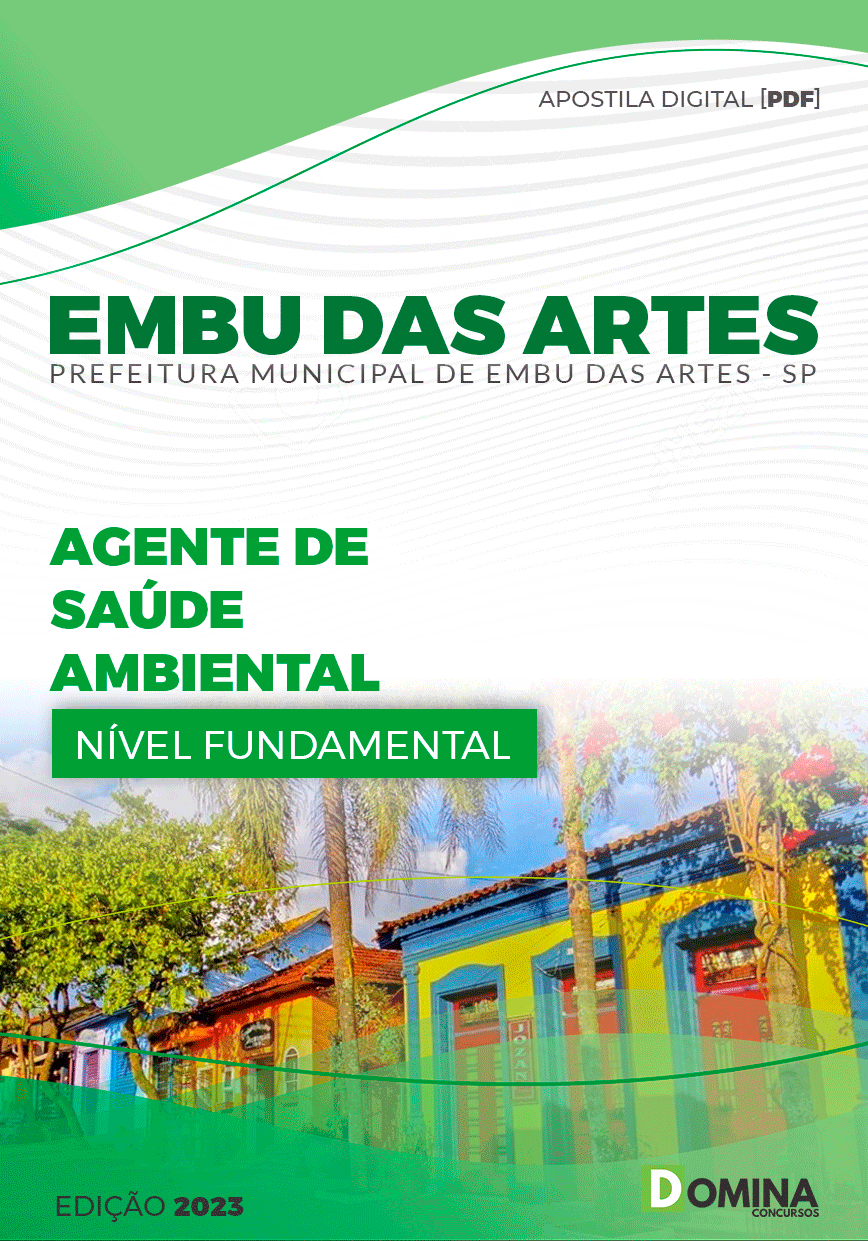 Apostila Pref Embu das Artes SP 2023 Agente Saúde Ambiental