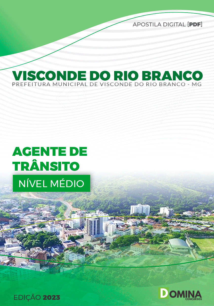 Apostila Pref Visconde do Rio Branco MG 2023 Agente Trânsito