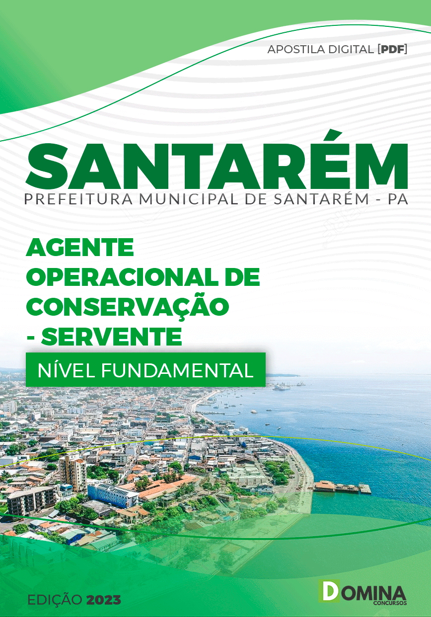 Apostila Pref Santarém PA 2024 Agente Operacional Servente