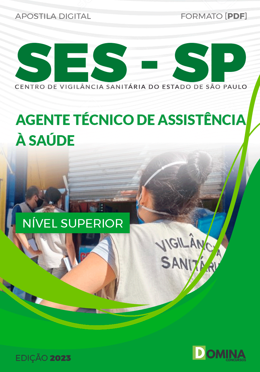 Apostila SES SP 2023 Vigilância Sanitária 2023 Agente Técnico