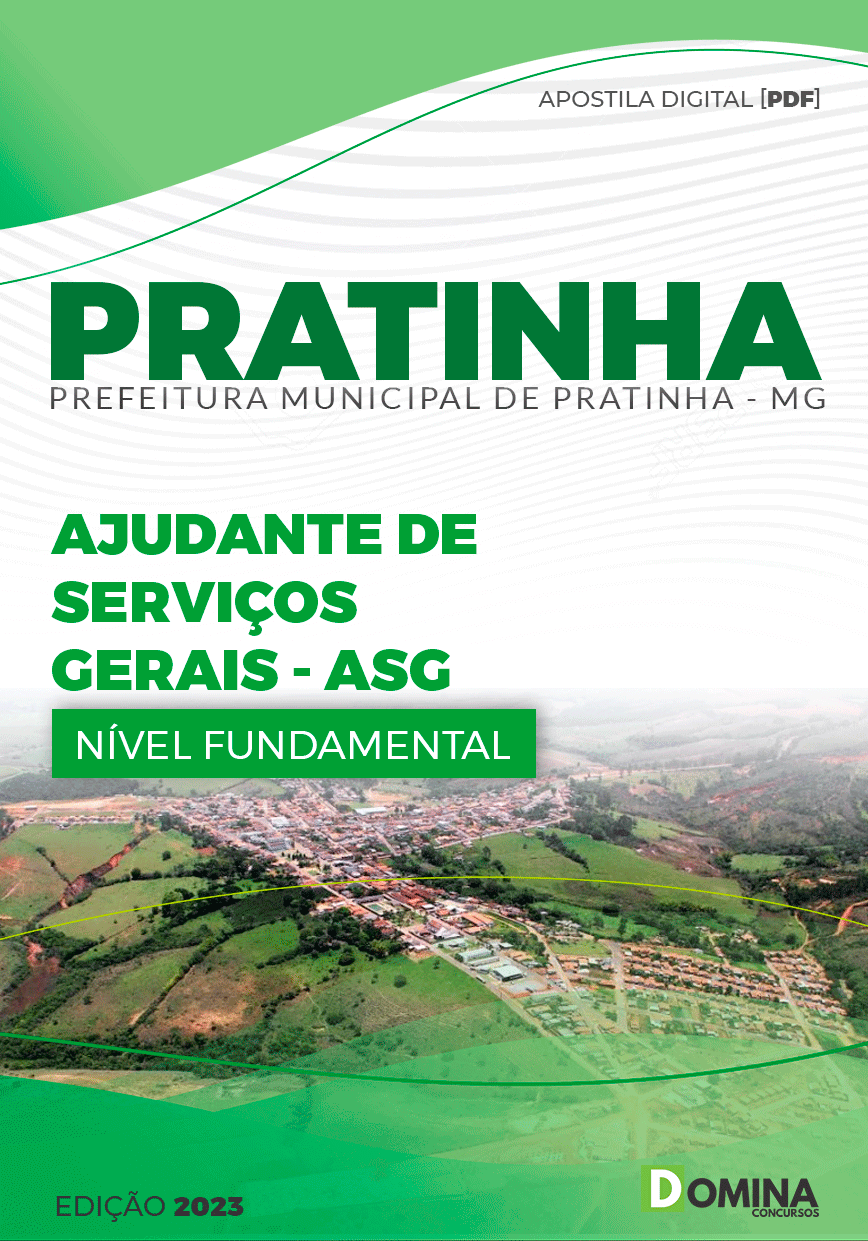 Apostila Pref Pratinha MG 2023 Ajudante Serviços Gerais