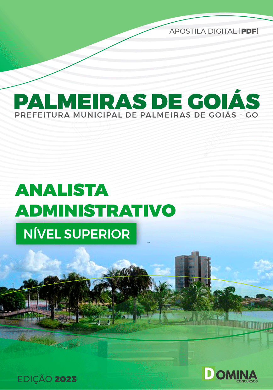Apostila Pref Palmeiras de Goiás GO 2024 Analista Administrativo