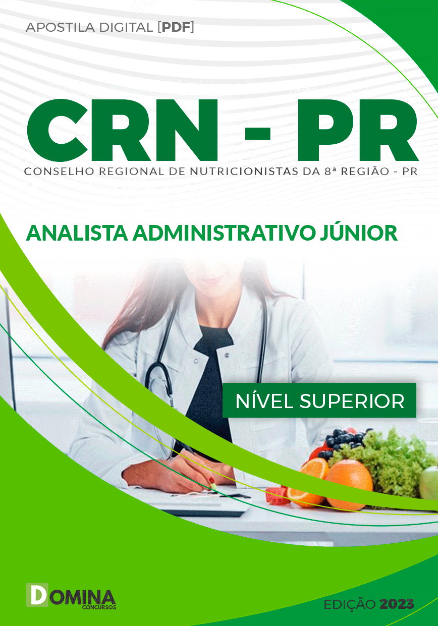 Apostila CRN-8 PR 2024 Analista Administrativo Júnior