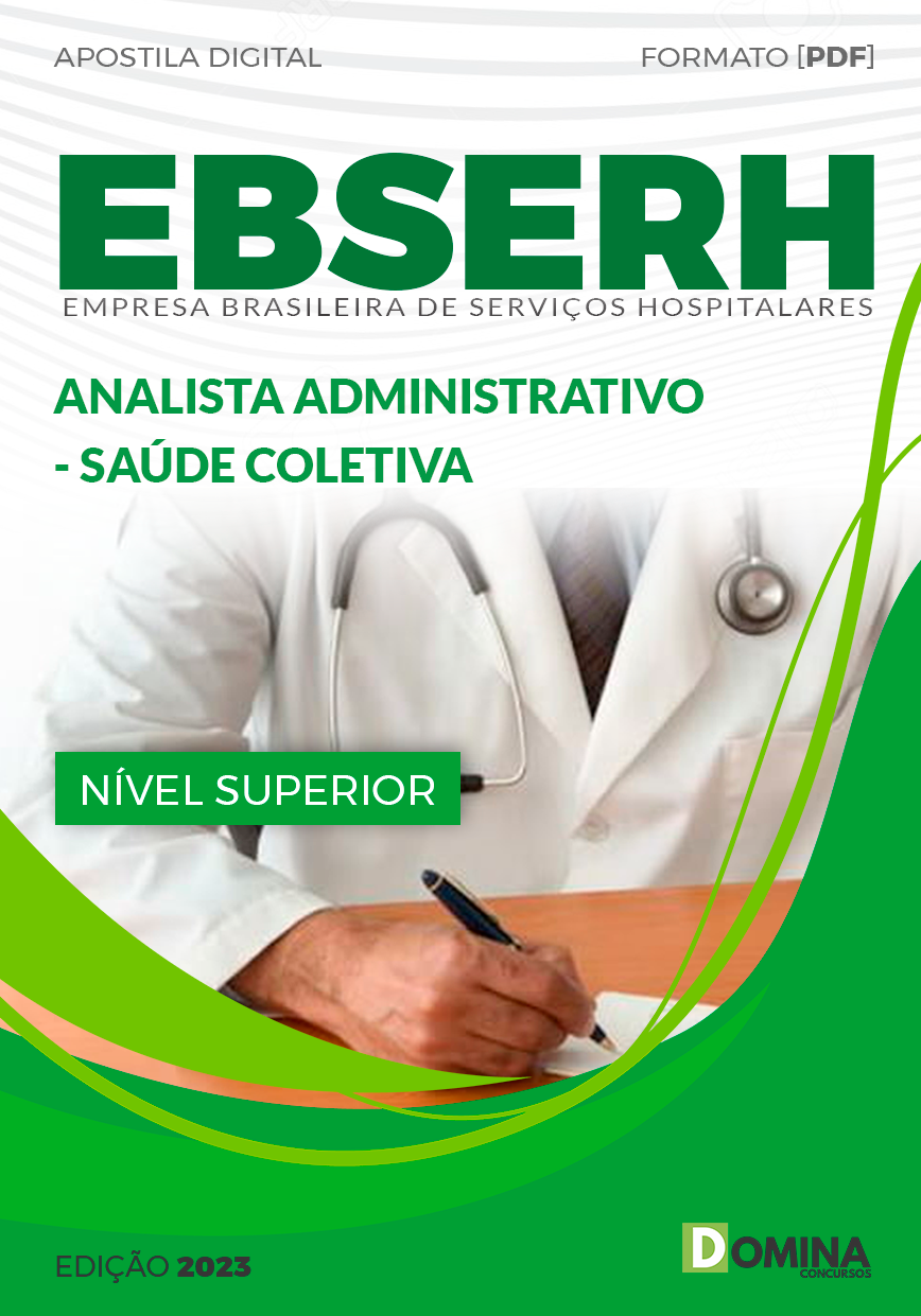 Apostila EBSERH 2023 Analista Administrativo Saúde Coletiva