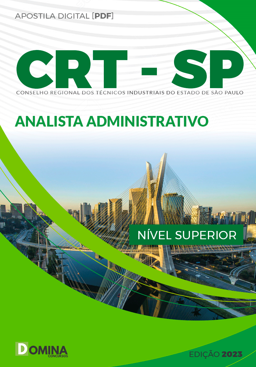 Apostila CRT SP 2023 Analista Administrativo